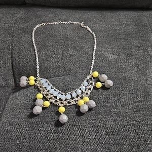Avon‎ Grey & Yellow and Beaded Choker